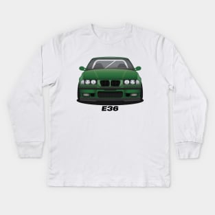 Green E36 Kids Long Sleeve T-Shirt